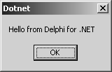Delphi 7 COM Object used by Delphi for .NET