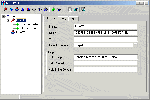 Type Library Editor for Auto42.tlb