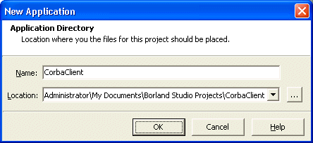 C#Builder New C# Application Wizard
