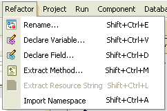 Delphi 2005 Refactoring Options