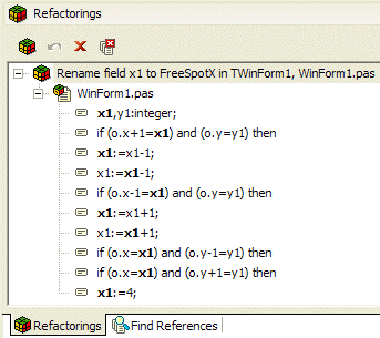 View References before Refactoring