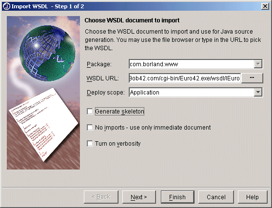 Figure 3.
WSDL to Java Generator Wizard