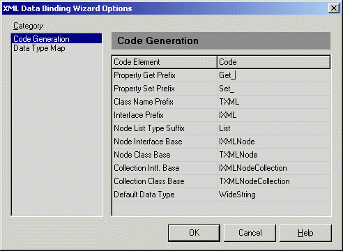 XML Data Binding Wizard