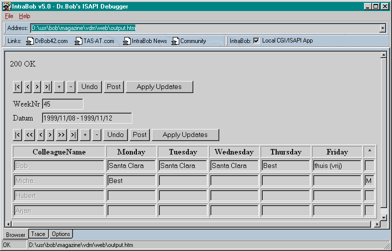 VDM_ISAPI.DLL output in IntraBob