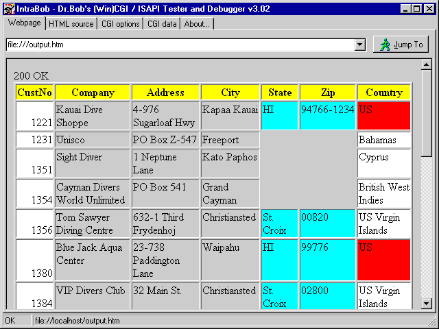 Revised TableProducer output in IntraBob