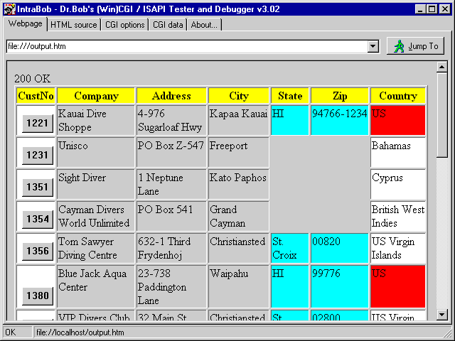 Master TableProducer output in IntraBob