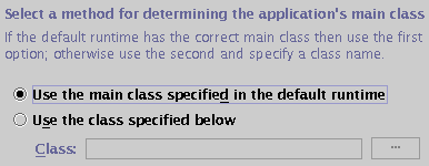 Assign main class