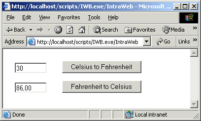 Temperature Conversion Form at Run-Time