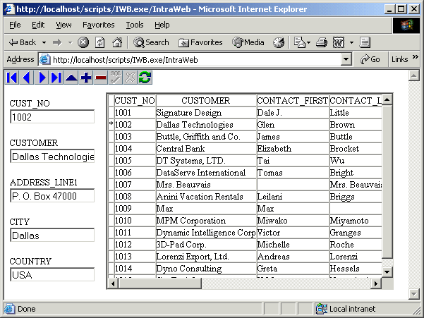 Database Form at Run-Time