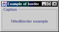Example of titledborder in application