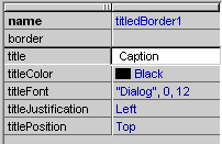 titledBorder1 in the Inspector