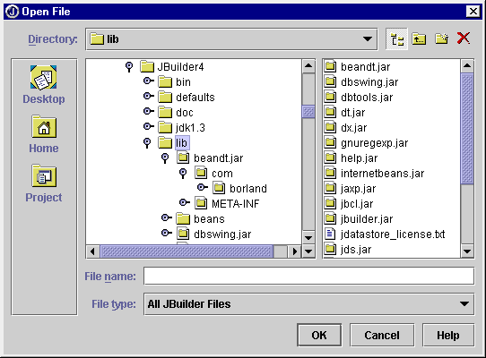 File open dialog