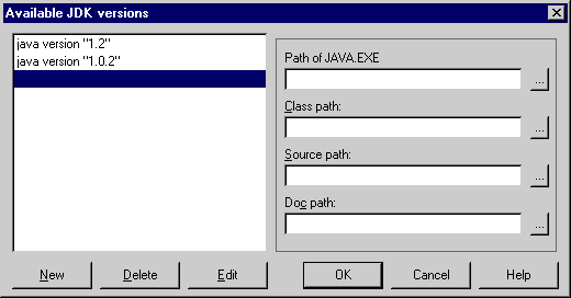 Defining a new target JDK