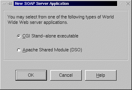 Figure 14: New SOAP Server Application